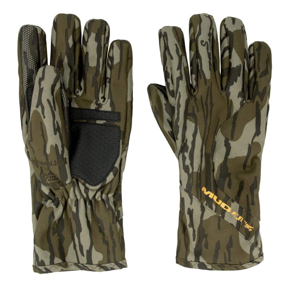 Muddy Windproof Glove Mossy Oak Bottomland L
