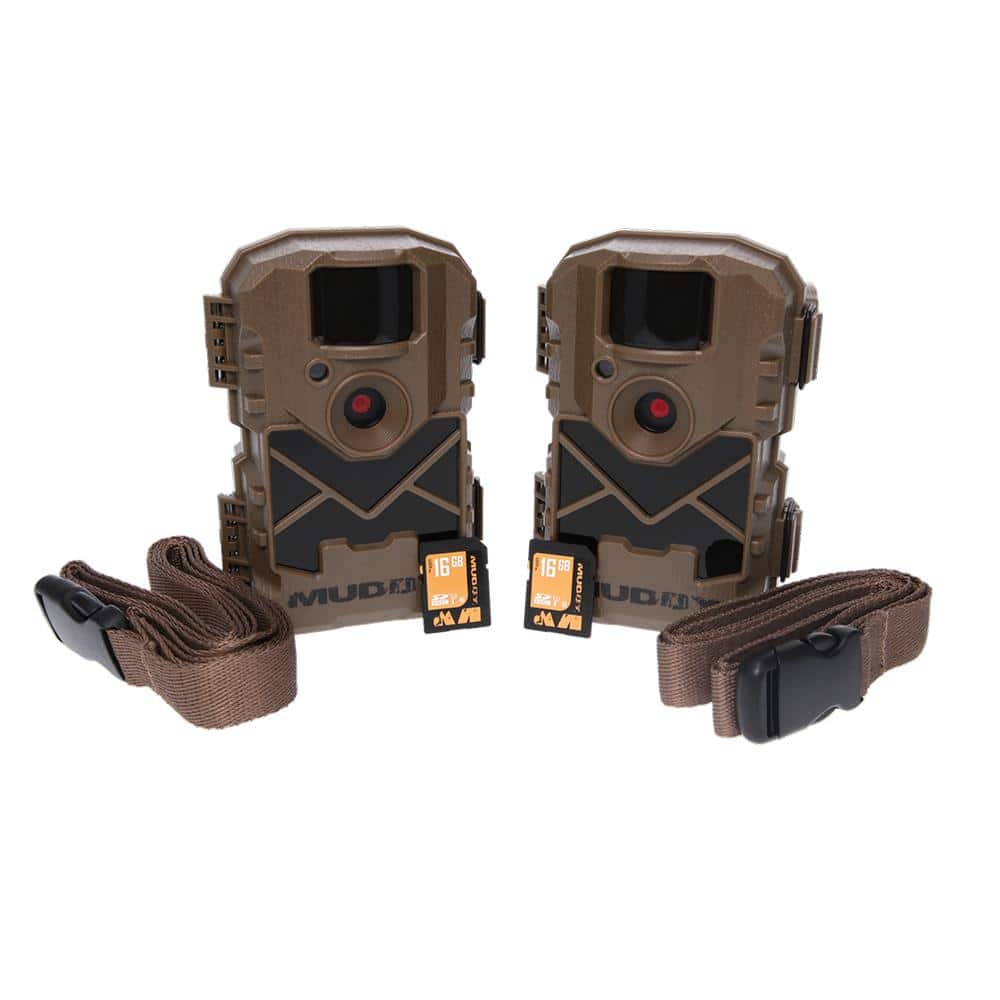 Muddy Pro Cam 24 Trail Camera Combo 2 Pack with SD Cards and Batteries