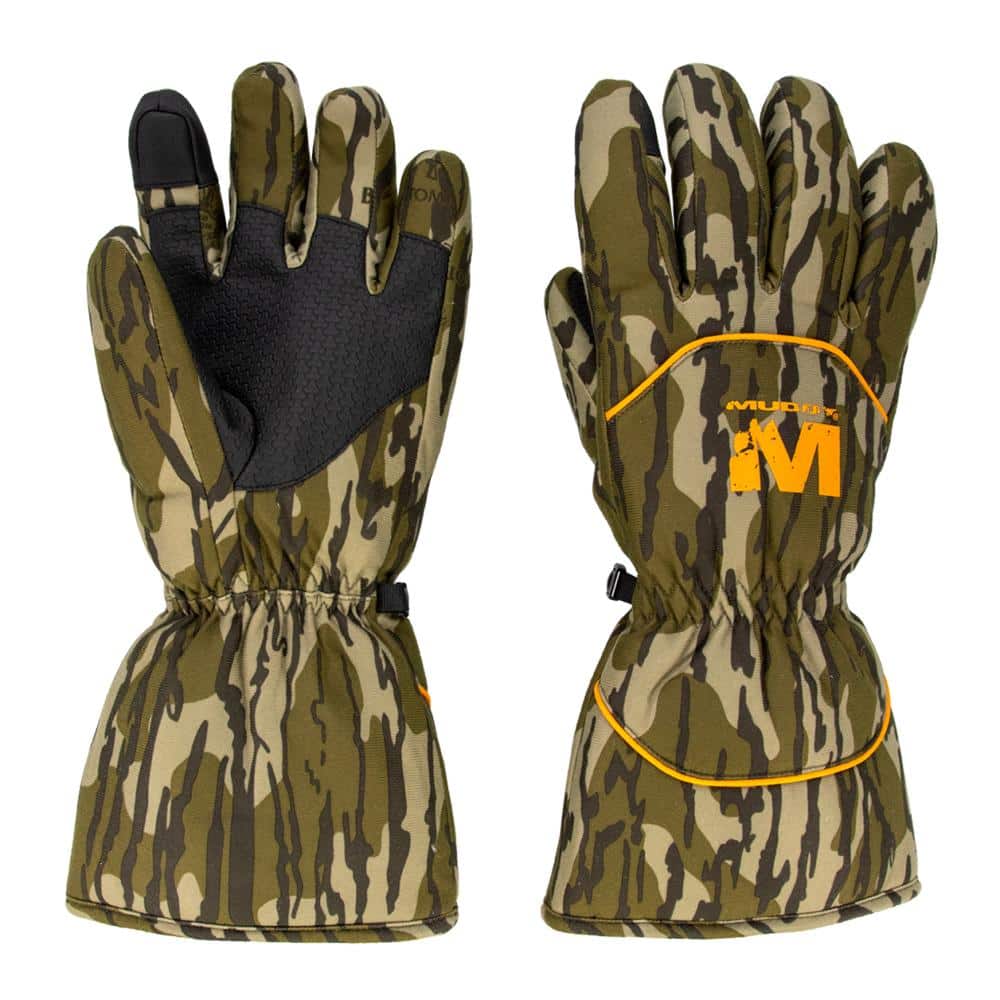 Muddy Waterproof Insulated Gloves Mossy Oak Bottomland XL