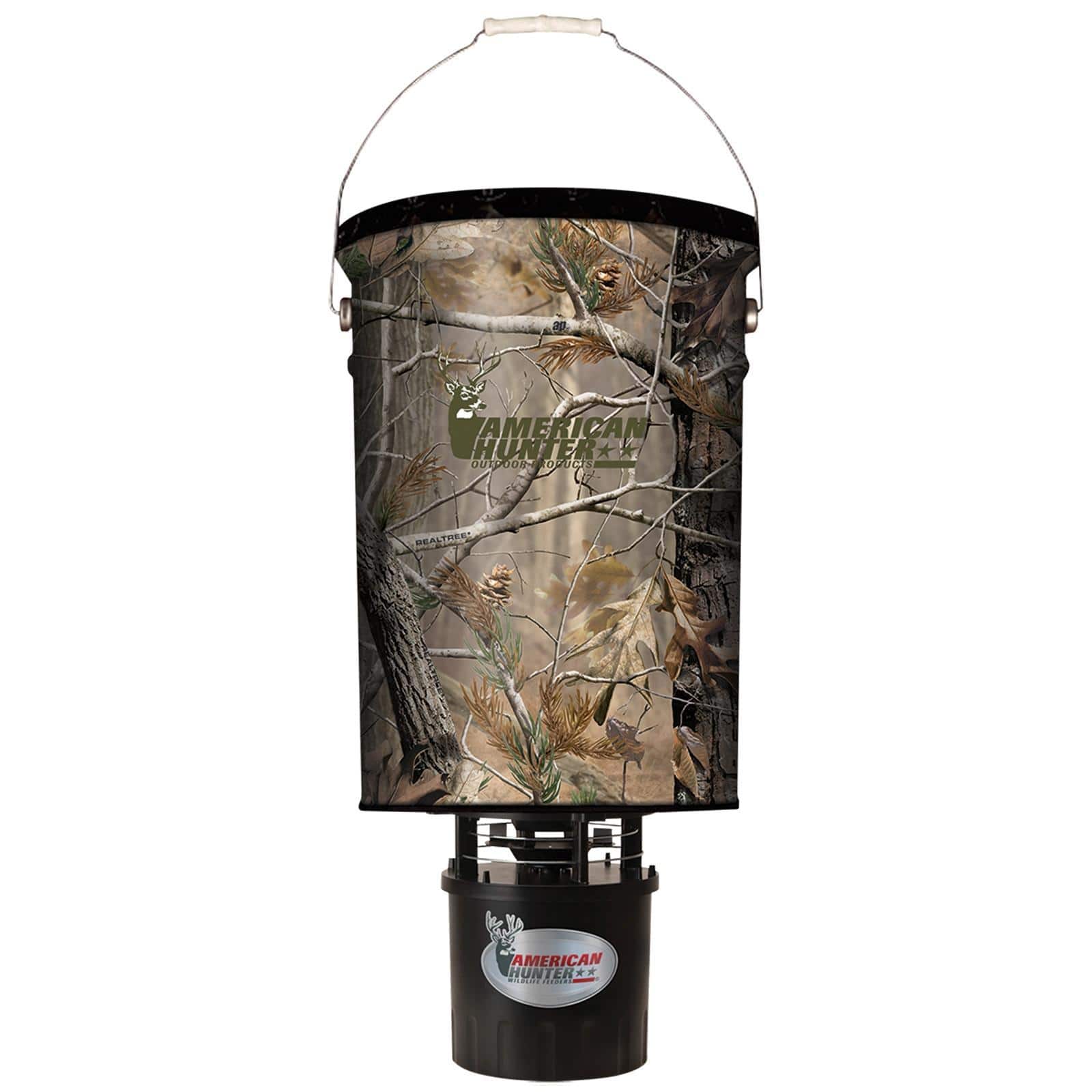 GSM 50 lb Hanging Feeder with E-Kit Camo