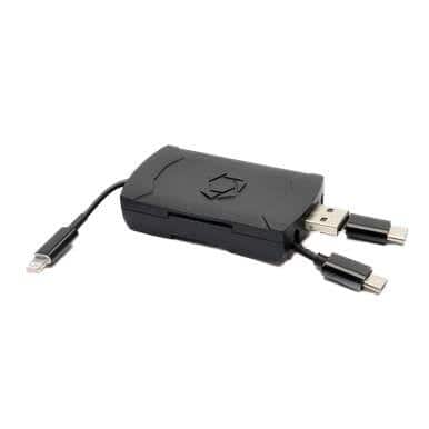 Stealthcam 4-in-1 Card Reader For IOS & Android /USB C Micro USB USB 2.0 & Lightning