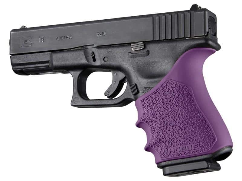 Hogue HandAll Beavertail Grip Sleeve Glock 19 23 32 38 Gen 3-4 Purple