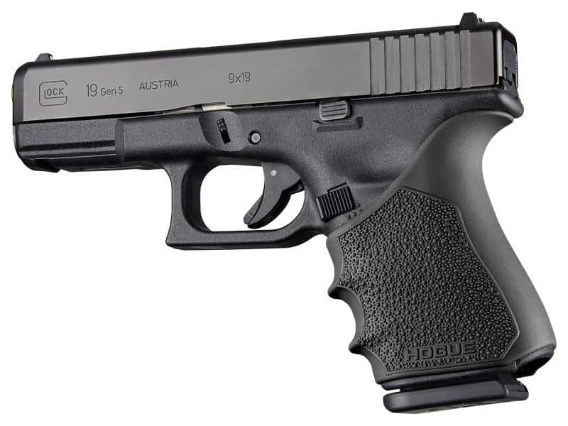 Hogue HandAll Beavertail Grip Sleeve Glock 19 23 32 38 Gen 1-2-5 Black