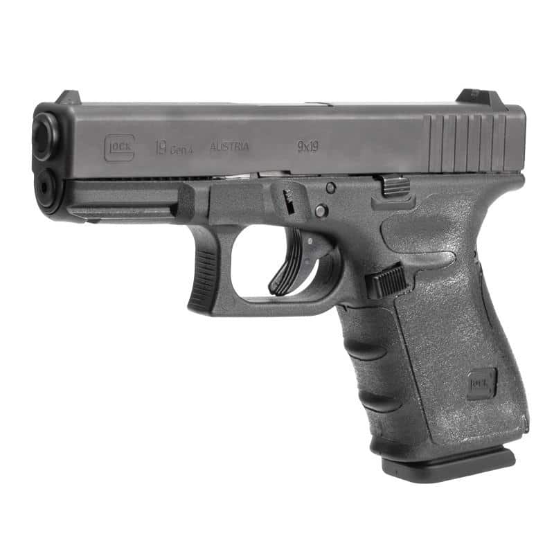 Hogue Wrapter Rubber Adhesive Grip for Glock Gen 4 Models 19 19MOS 23 32 - Black