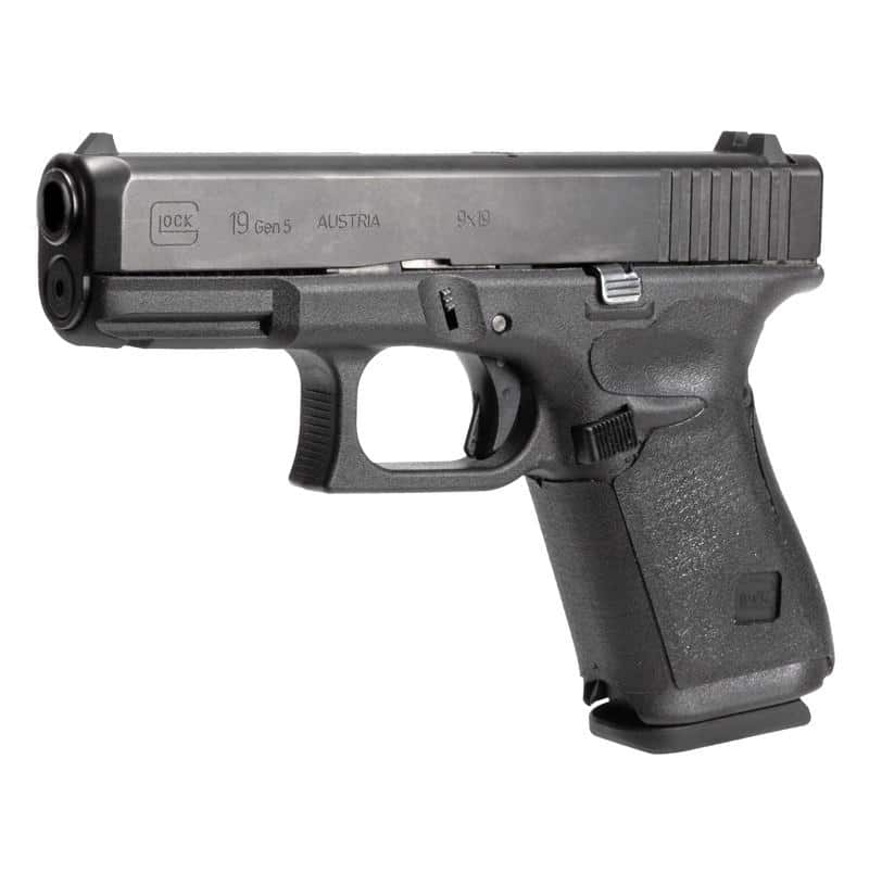 Hogue Wrapter Rubber Adhesive Grip for Glock Gen 5 Models 19 19MOS 44 - Black