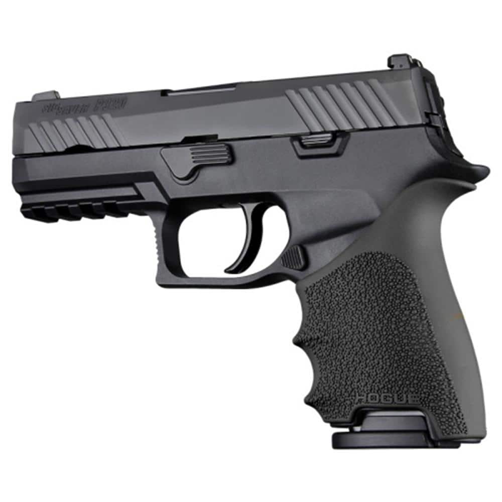 Hogue HandAll Beavertail Handgun Grip Sleeve for Sig Sauer P320 Compact Black