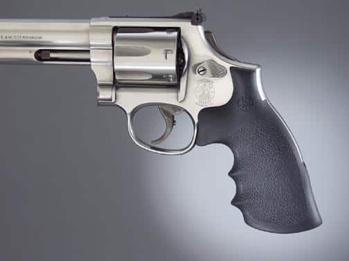Hogue S&W K/L Convertion Kit - Round to Square Butt - Rubber Monogrip