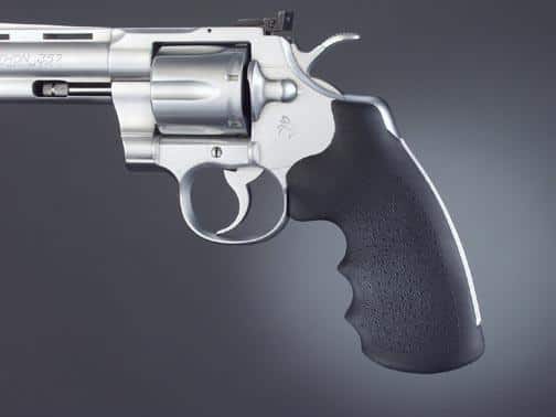 Hogue Colt Python Rubber MonoGrips - Black