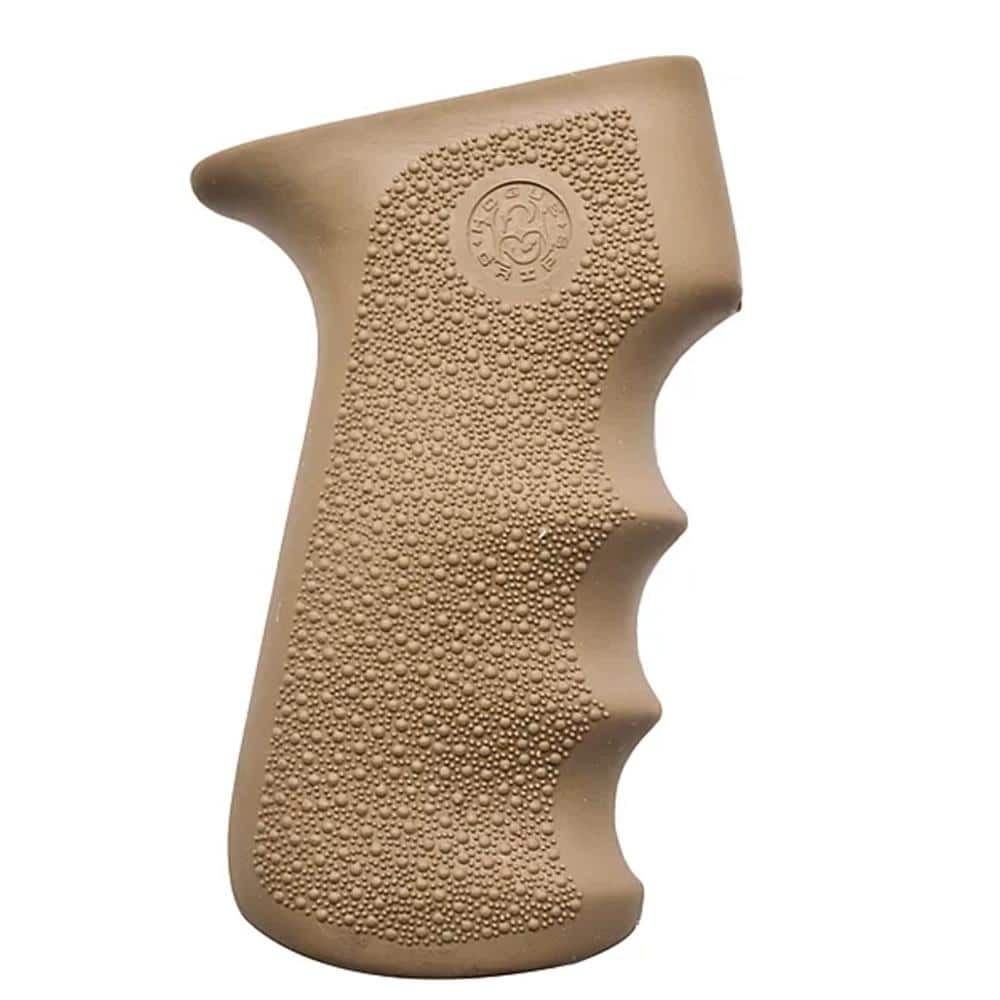 Hogue AK-47 Rubber Grips with Finger Grooves - Desert Tan