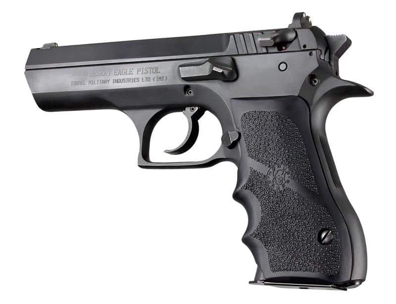 Hogue Magnum Research Baby Eagle .40/9mm Jericho & Uzi Eagle Rubber Grips with Finger Grooves