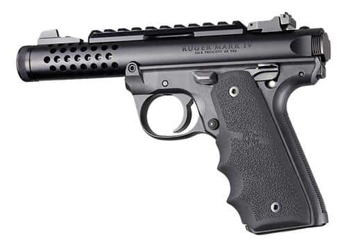 Hogue Ruger 22/45 MKIV Rubber Grip with Finger Grooves Black
