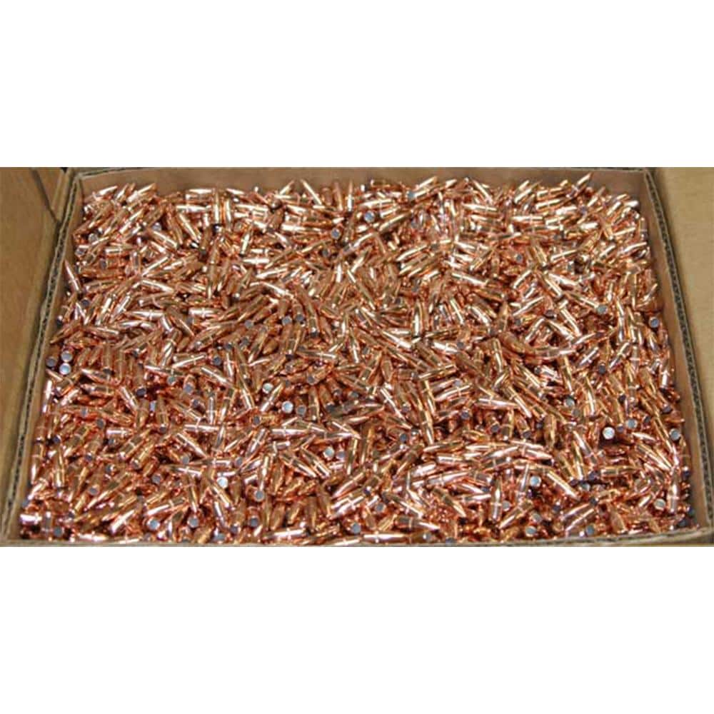Hornady Traditional / FMJ Rifle Bullets .22 cal .224" 55 gr FMJ-BT With Cannelure (W/C) - 1000/ct