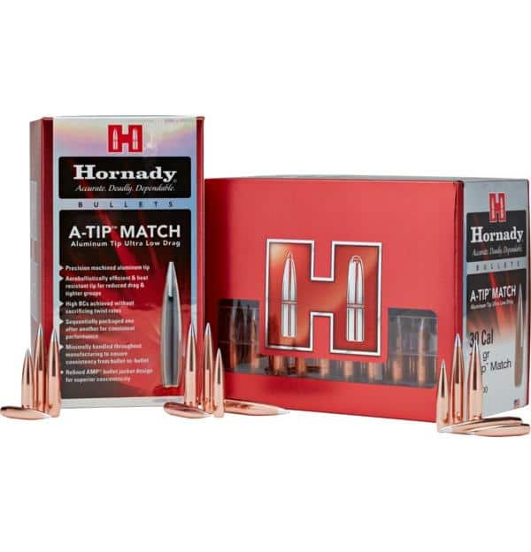 Hornady Aluminum A-Tip Match Rifle Bullets 7mm .284" 190 gr 100/ct