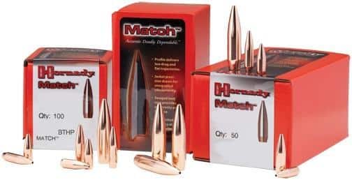 Hornady Match Bullets .30 cal .308" 208 gr BTHP 100/ct