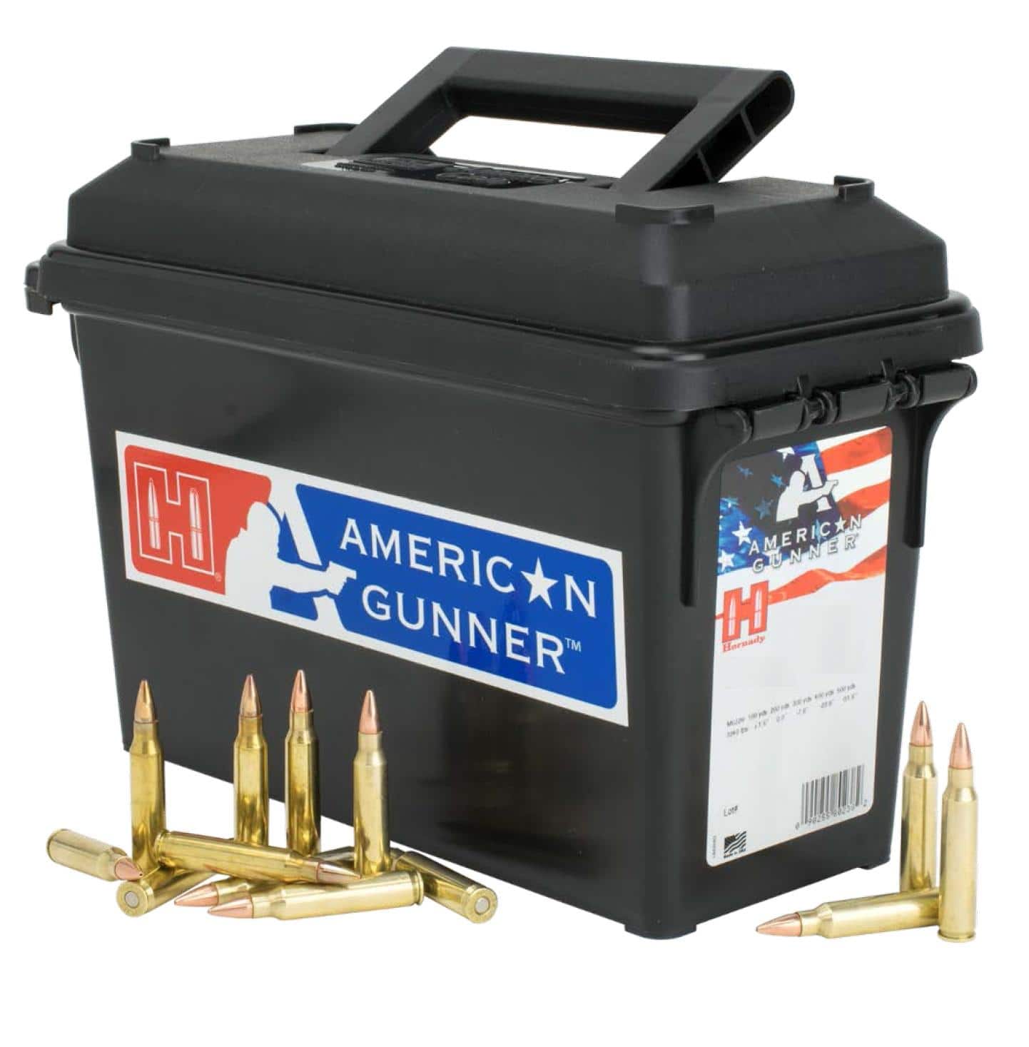 Hornady American Gunner Rifle Ammunition  5.56 NATO 55 gr HP 3240 fps 247/ct