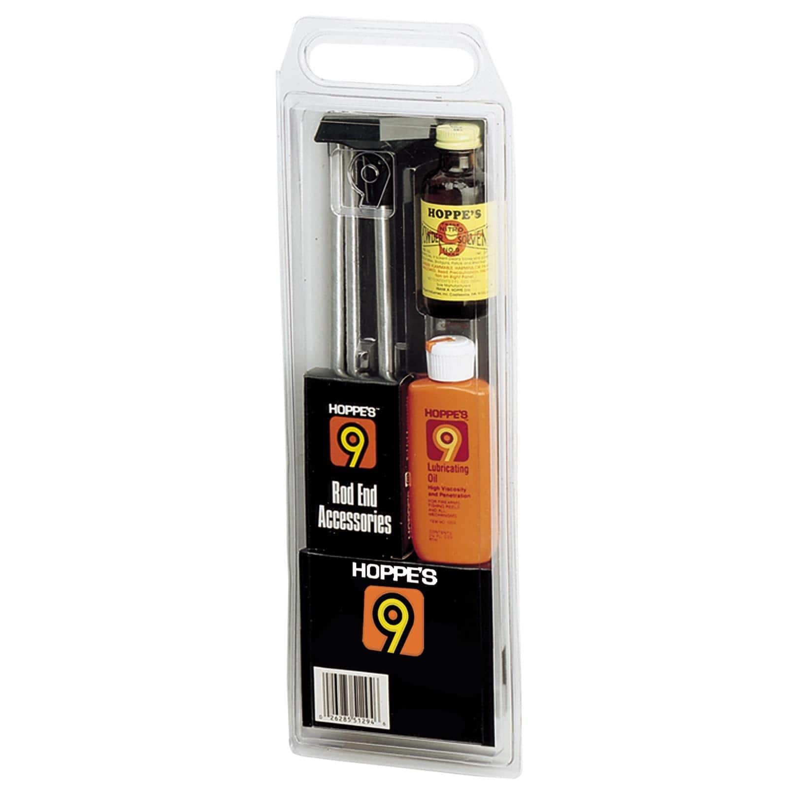 Hoppe's Clamshell Cleaning Kit with Steel Rod - .17/.204 Caliber HMR