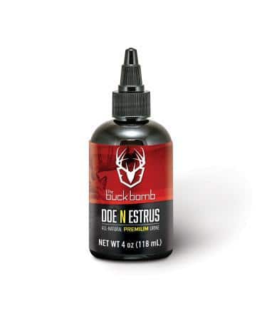 Buck Bomb Doe ?N Estrus Liquid 4 oz with 4 Wicks