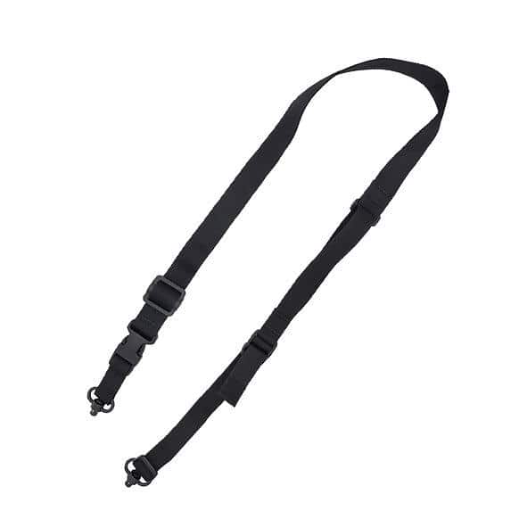 TacShield Warrior 2n1 Sling Padded Web Quick Adjuster QD Push Button Swivel Black