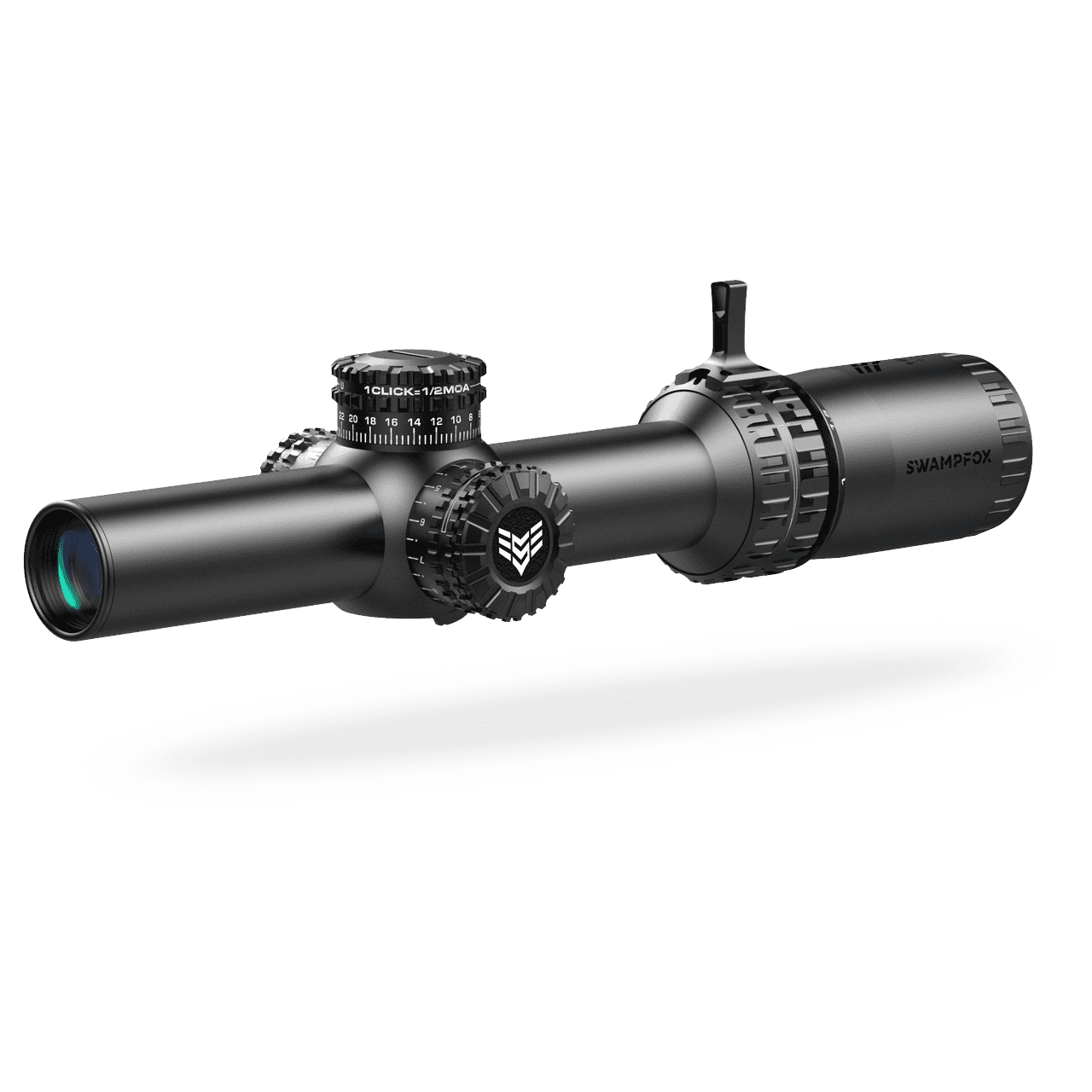 Swampfox Arrowhead LPVO Series Rifle Scope 1-10x24 30mm SFP Green IR MOA  Black