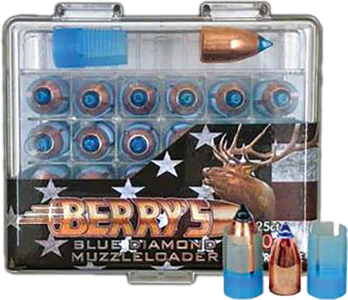 Berry's Blue Diamond .50 Cal. Muzzleloader Bullets with Sabots 250 gr 25/ct