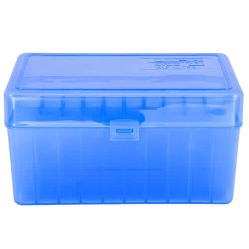 Berry's Mfg 412 Blue Ammo Flip Top Box  Holds 50 Rounds -  .300 Ultra