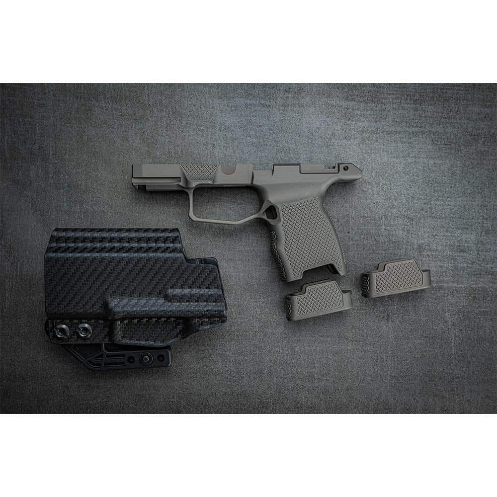 Juggernaut JT P365 Grip Module with Manual Safety and Two 10rd XL Base Plates Grey
