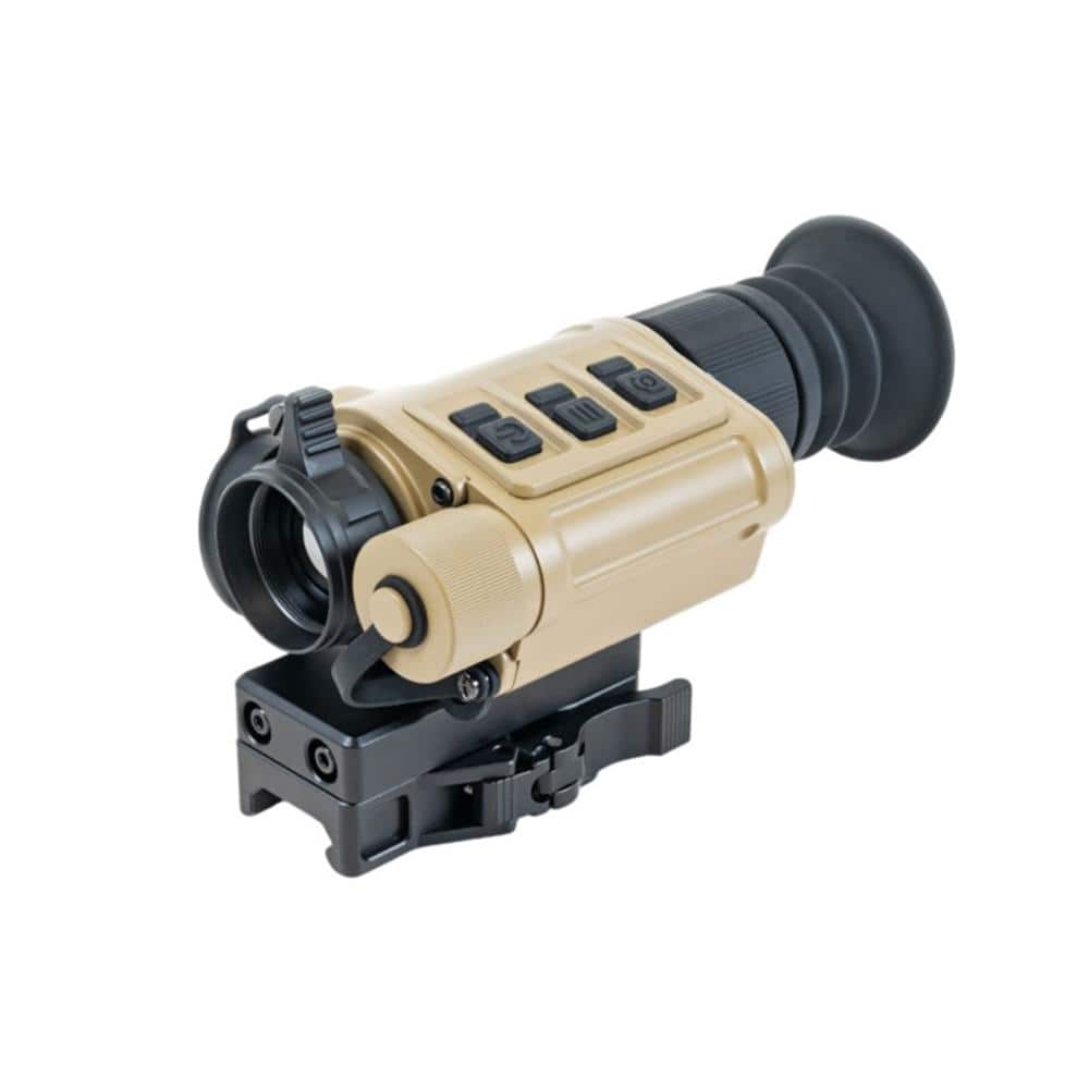 InfiRay Rico Micro V2  640 12 Micron 25mm FDE  Hand Held / Stand Alone Weapon Sight / Clip-On Mode / Weapon Mounts Optional