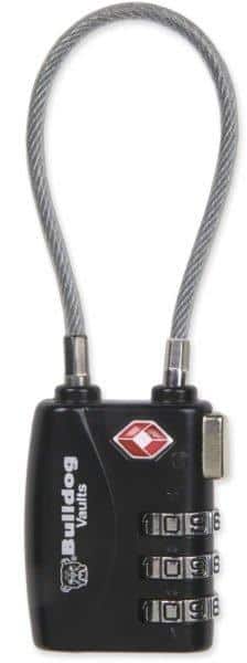 Single Pack TSA Sentry Approved Lock w/Steel Cable