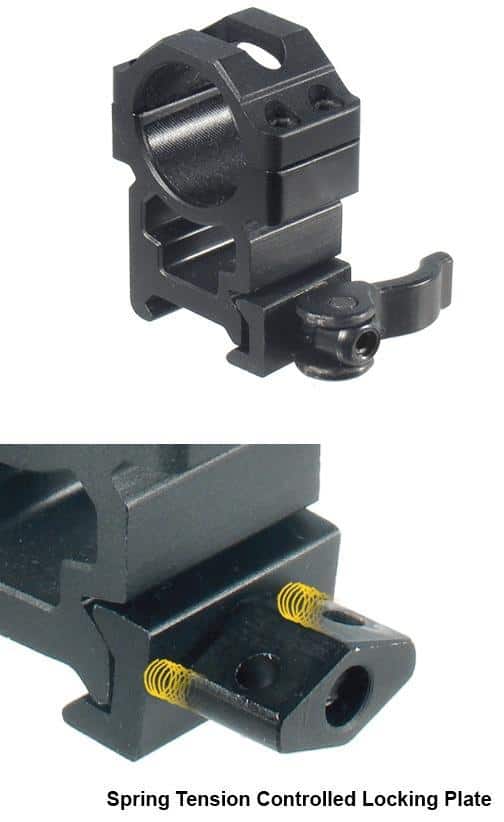 Leapers UTG 2-Piece Max Strength LE Grade Picatinny Rings - 22mm Width 1" - High