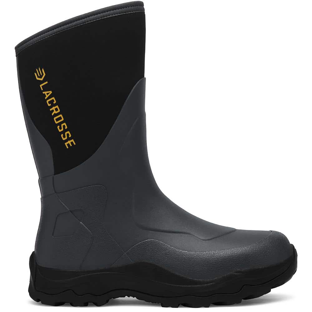 LaCrosse Alpha Agility Field Boot 12" Black/Gray Size 8