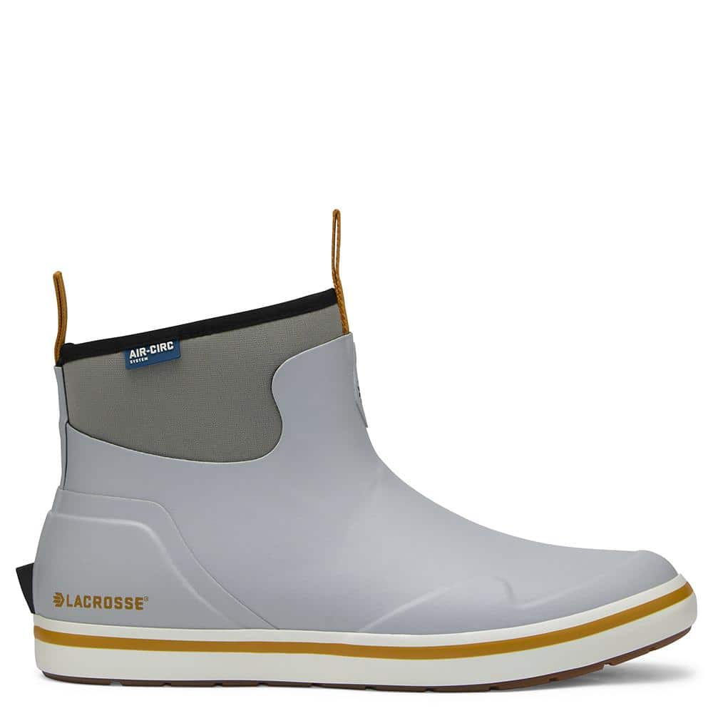LaCrosse Mens Alpha Deck Boot 6" Wild Dove Grey Size 12