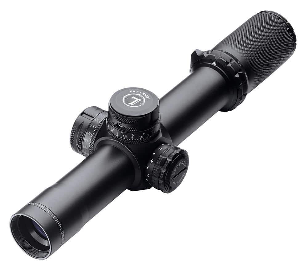 BLEMISHED Leupold Mark 8 CQBSS Rifle Scope - 1.1-8x24mm 34mm Tube Illum. Mil Dot Reticle Black Matte