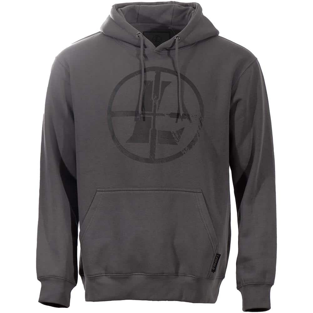 Leupold Distressed Reticle Hoodie Gunmetal 2XL