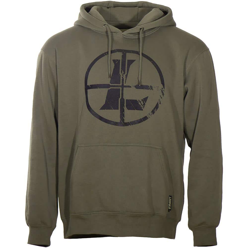 Leupold Distressed Reticle Hoodie Ash Green S