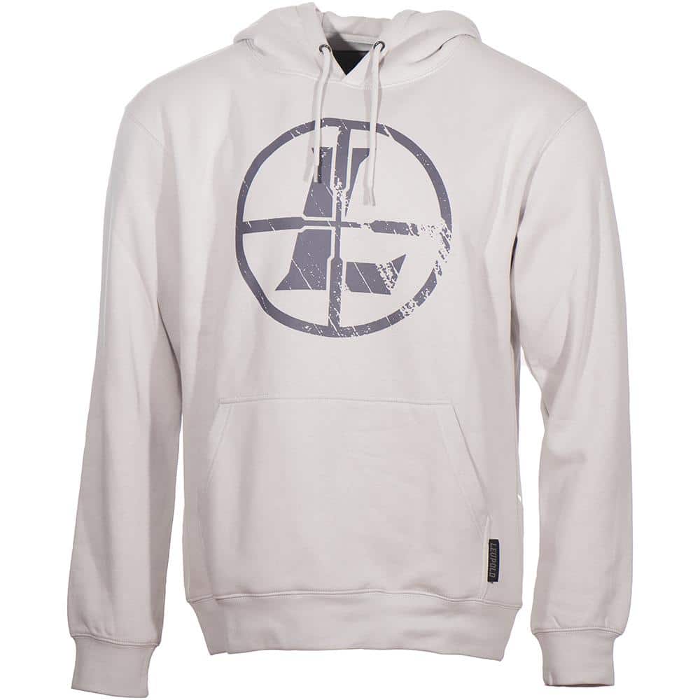 Leupold Distressed Reticle Hoodie Bone S