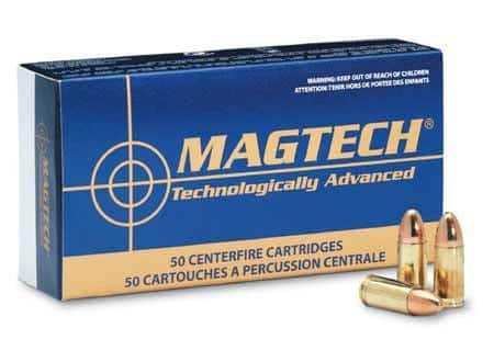 MagTech Handgun Ammunition .40 S&W 165 gr FMJ 1050 fps 50/box