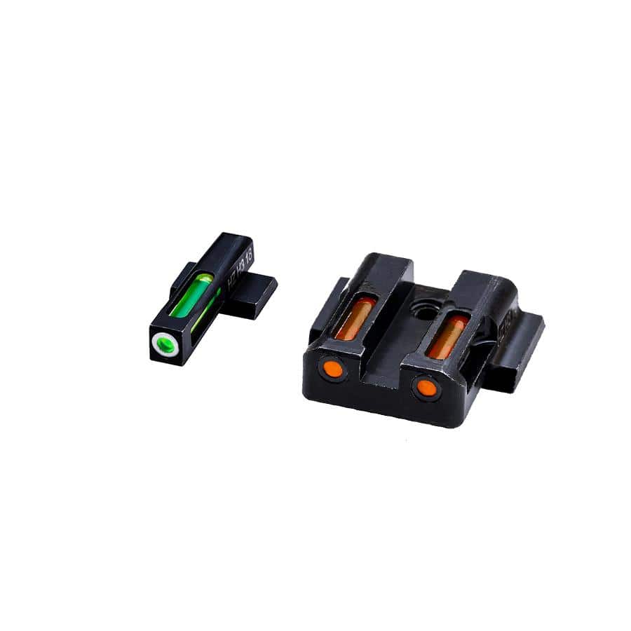 HIVIZ LiteWave H3 sight Orange/Green LitePipe/White front ring fits S&W Shield models
