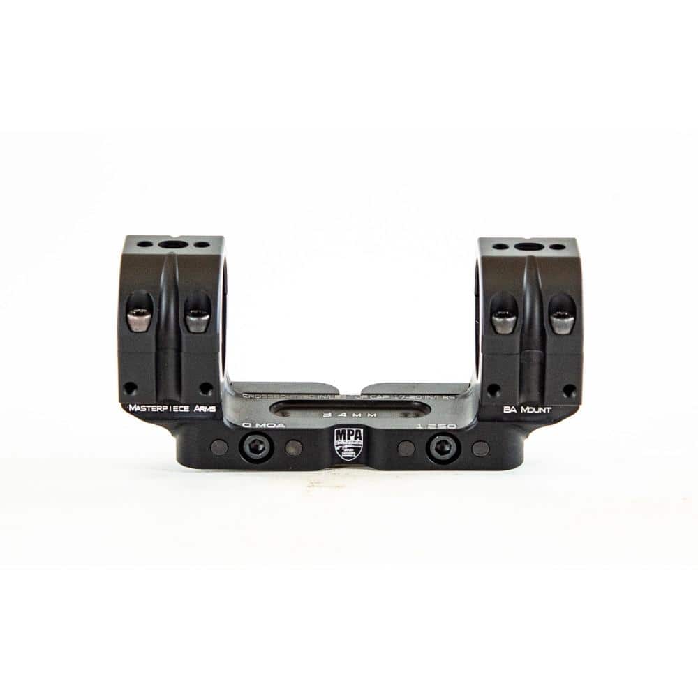 MPA Bolt Action Scope Rings 30mm 1.125" Height Black