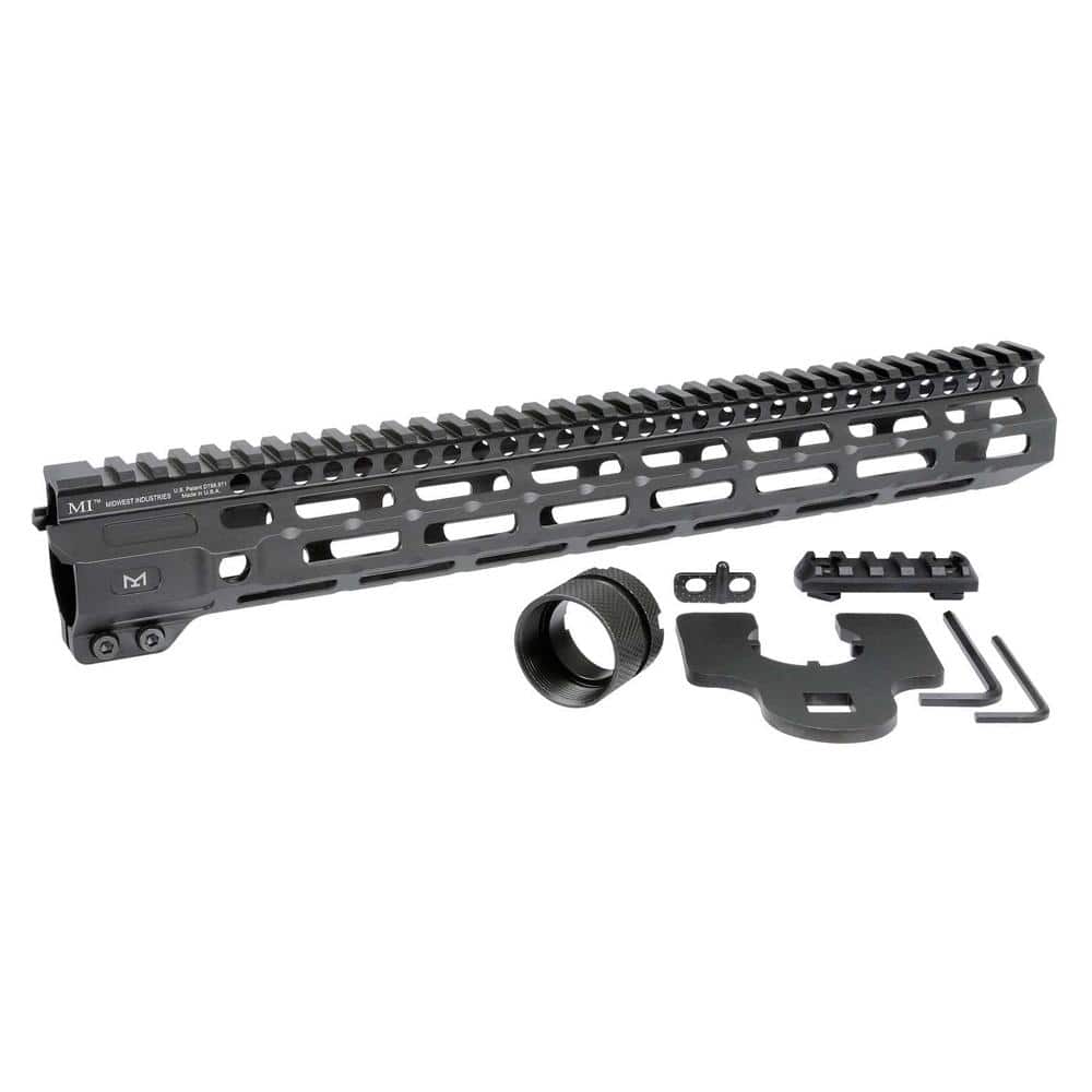 Midwest Industries Combat Rail Free Float Handguard 14" MLOK Black