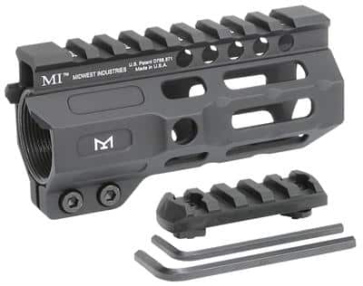 Midwest Industries One Piece Combat Rail Free Float Handguard 4.5" M-LOK