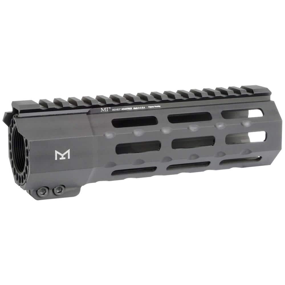 Midwest Industries Suppressor Series 1-Piece Free Float Handguard M-LOK 7.25" Black