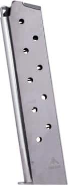 Mec-Gar 1911 Govt Handgun Magazine .45 ACP HT Nickel 10/rd