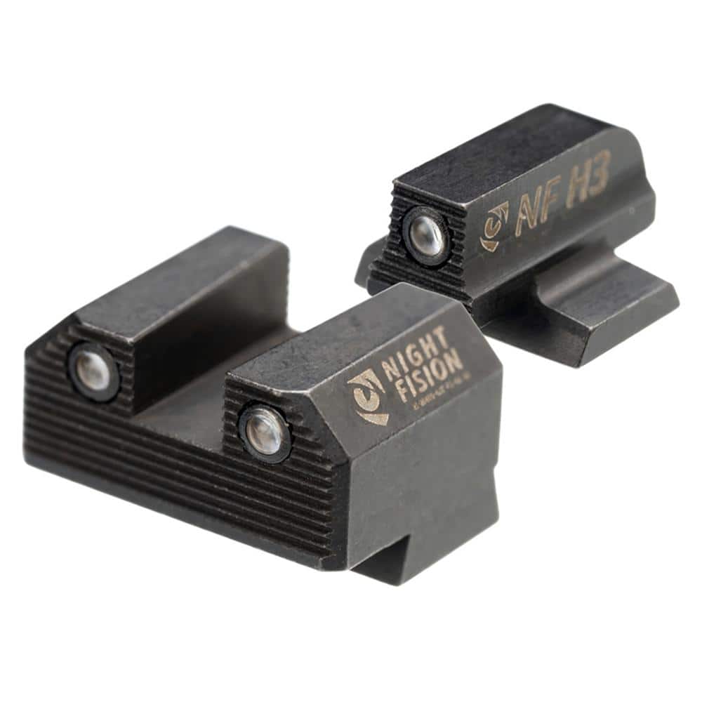 Night Fision Optics Ready Stealth Series Handgun Night Sights for Canik Mete SF/TP9 Black