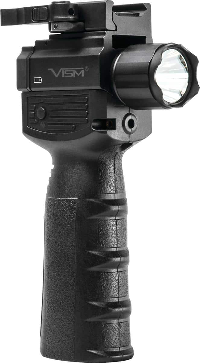 NcSTAR VISM Vertical Grip w/Strobe FlashLight & Red Laser Gen 2