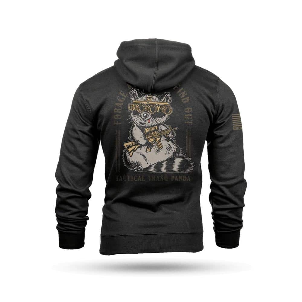 Nine Line Tactical Trash Panda Hooded Sweatshirt Black L
