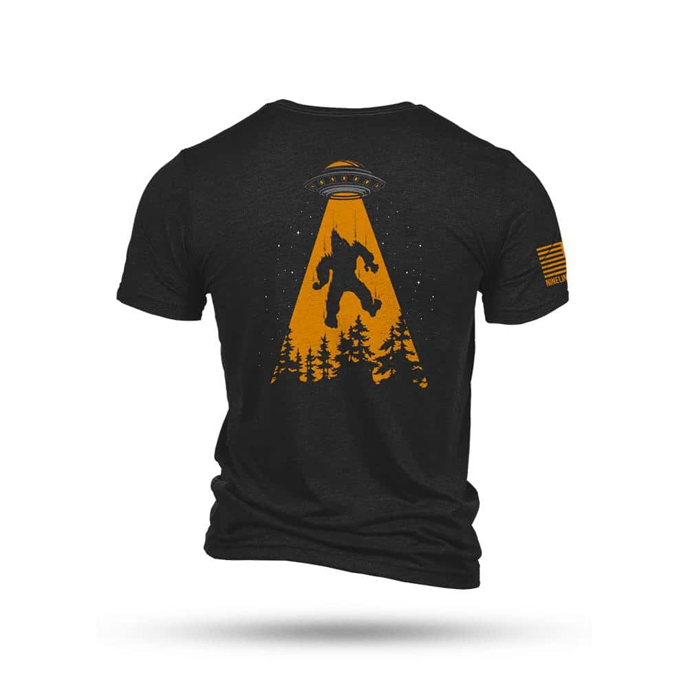 Nine Line UFO Squatch Triblend T-Shirt Black 2XL