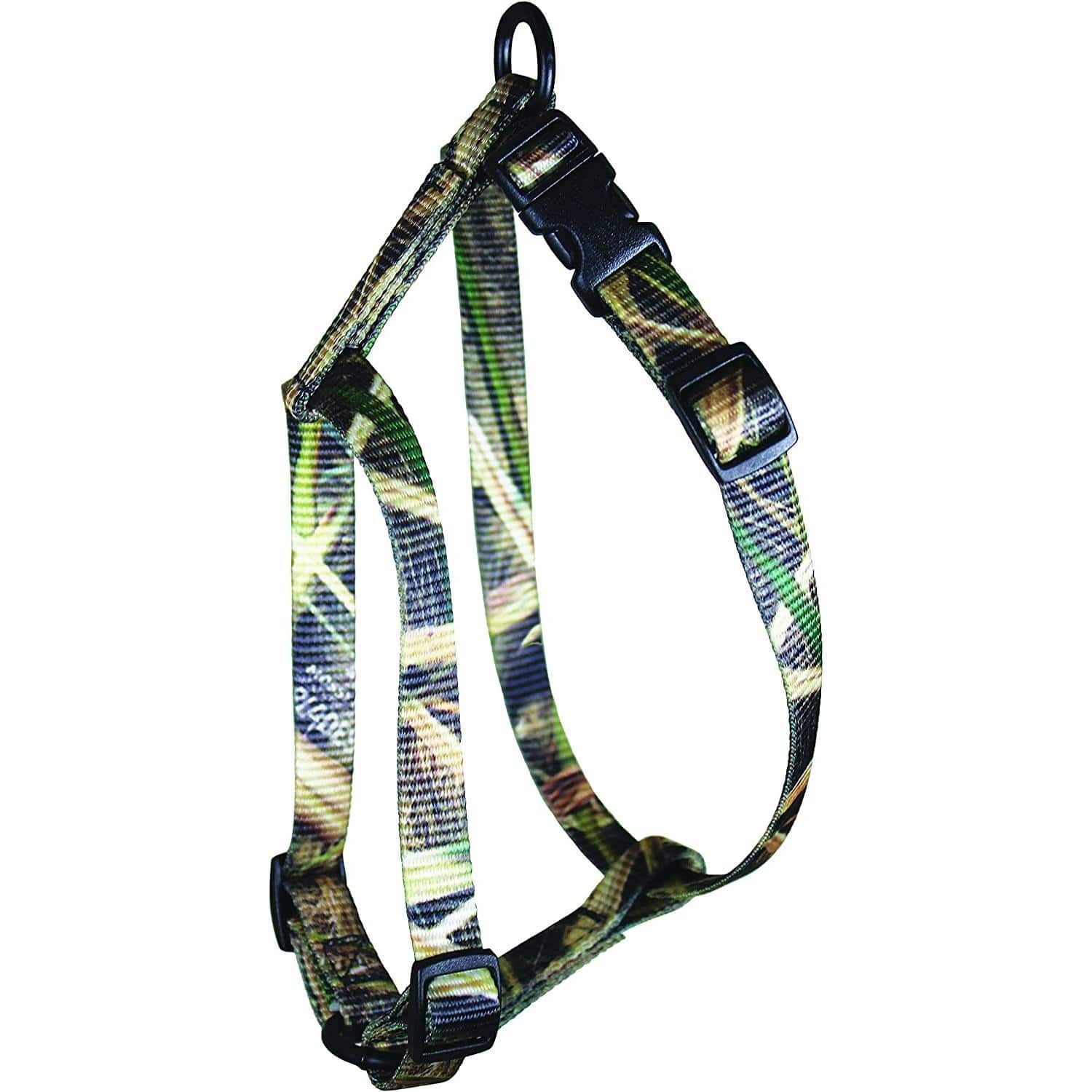 Omnipet Kwik Klip Adjustable Nylon Pet Harness 5/8" 1 Ply Mossy Oak Duck Blind Camo Small