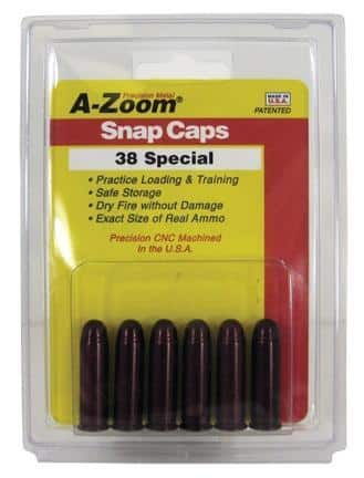 A-Zoom Metal Snap Caps .38 Special 6/ct