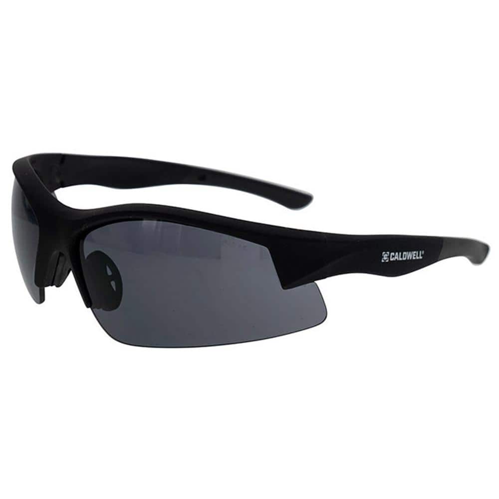 Caldwell Shooting Glasses Black with Smoke Lenses