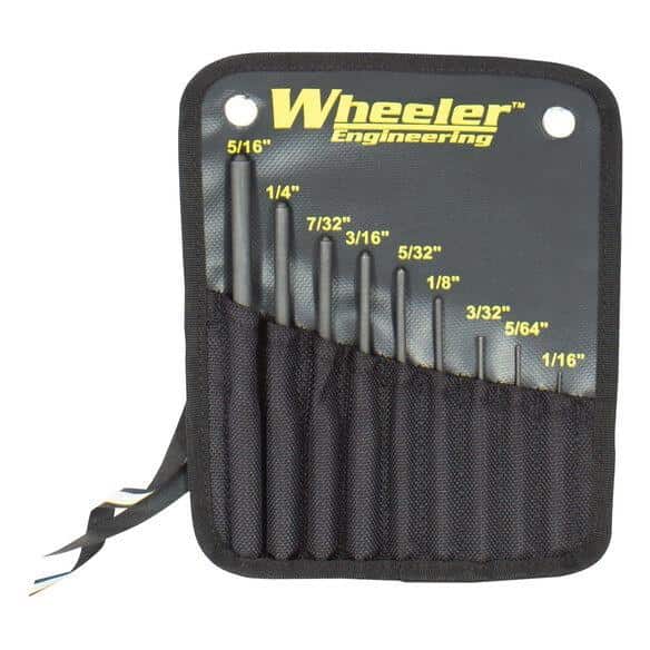 Wheeler Engineering Roll Pin Punch Set 9PC